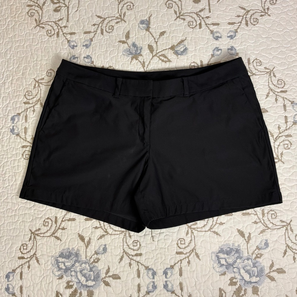 Nike Golf Dri-FIT Shorts Womens 14 Black Good Activewear